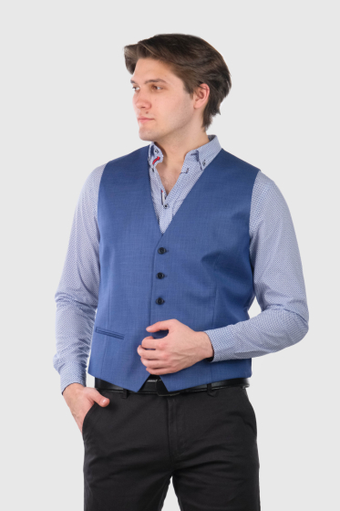 Camilo blue classic vest