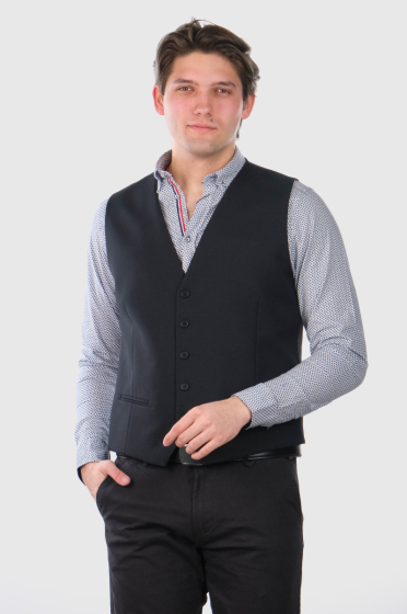 Claro black men's classic vest