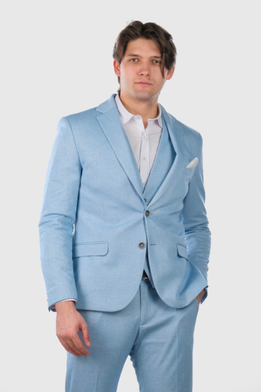 Felipe light blue men's blazer