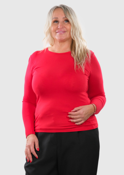 Zara Plus Size red long sleeve t-shirt