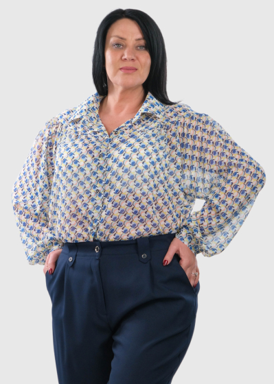 Vicenta Plus Size printed blouse