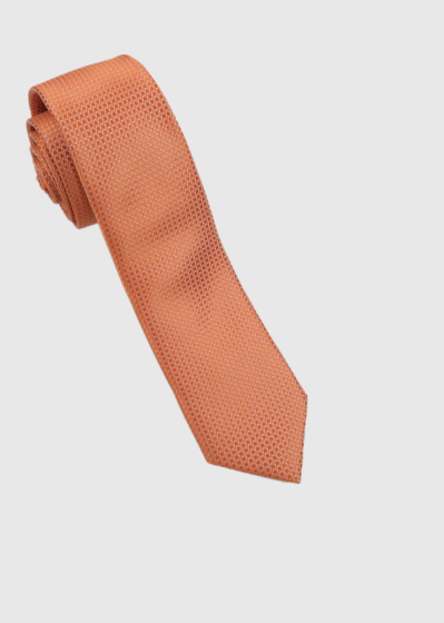 Orange men's tie