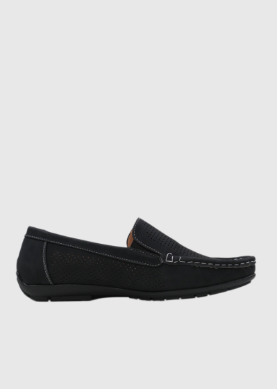 Rolando black moccasins