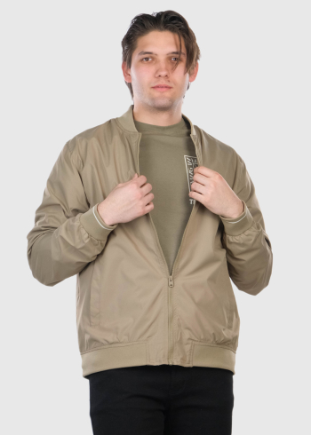Khaki men's bomber jacket