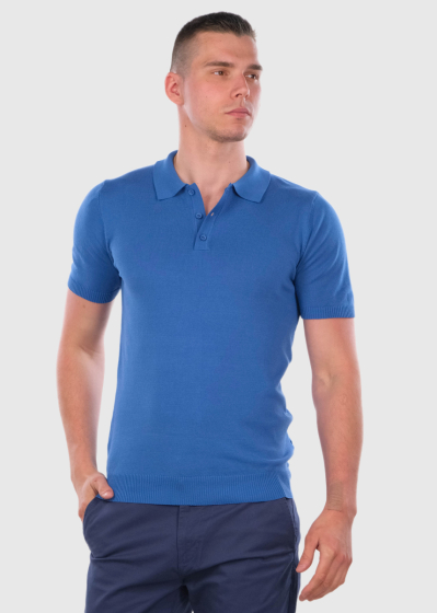 Dámaso blue men's polo shirt