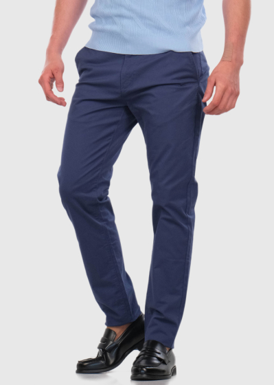 Slim Fit синие мужские брюки