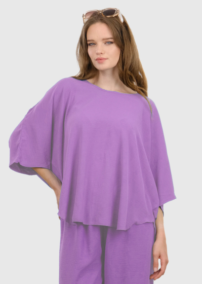 Sonia purple oversized blouse
