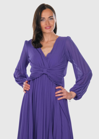 Guillermina purple long sleeve dress 