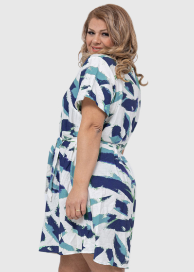 Norma Plus Size extended blouse with print