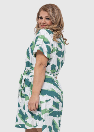 Norma Plus Size extended blouse with print