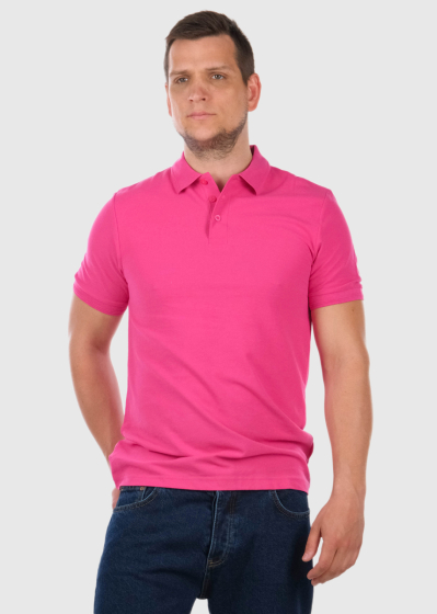Ermanno pink men's Polo Shirt