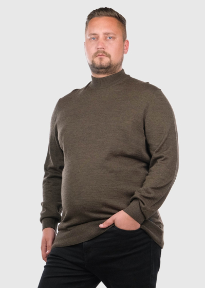 Mirko Lielo izmēru brūns džemperis