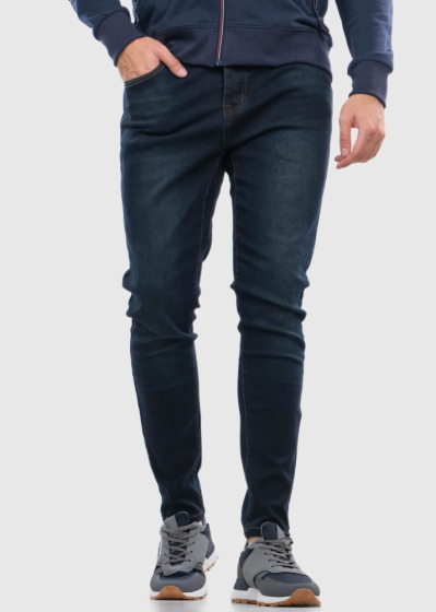 Mercurio Slim Fit темно-синие джинсы с карманами