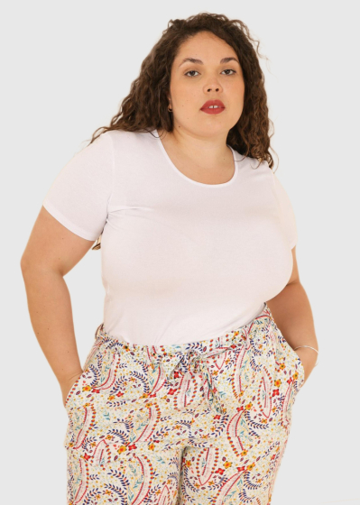 Ada Plus Size white t-shirt