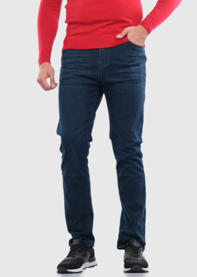 Cesare Regular Fit темно-синие мужские джинсы