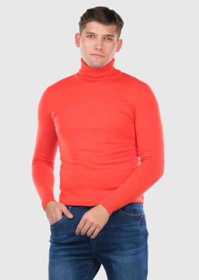 Sergio orange men's turtleneck