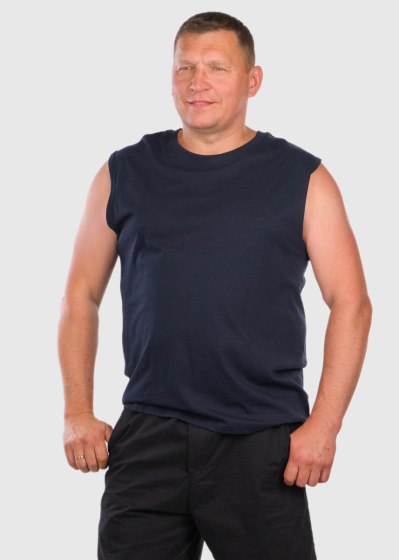 Bedir Plus Size dark blue t-shirt 