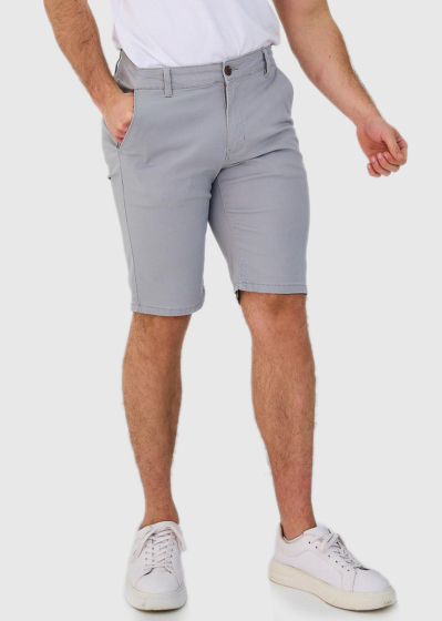 Grey men's shorts with pockets