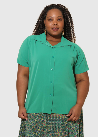 Armanda Plus Size green women's shirt
