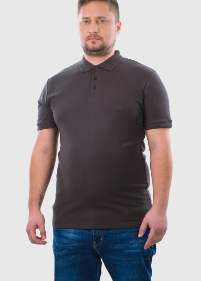 Berkant Plus Size dark grey Polo Shirt