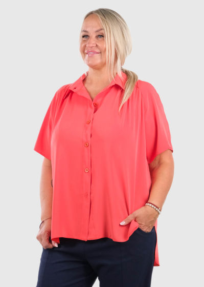 Armanda Plus Size pink women's shirt