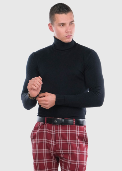 Sergio black men's turtleneck