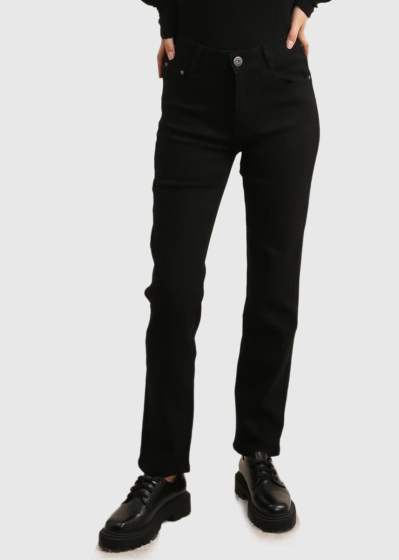 Dakaria black women's high-rise jeans