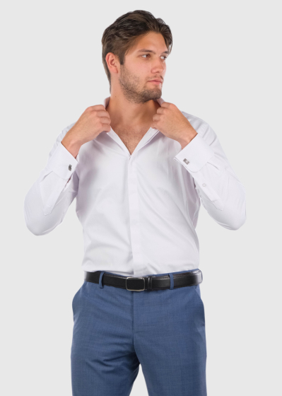 Slim Fit белая рубашка