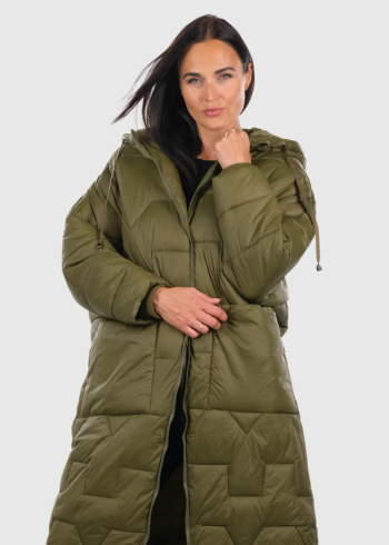 Elzira green oversized jacket