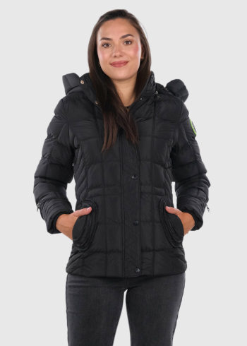 Evangelia black jacket with hood