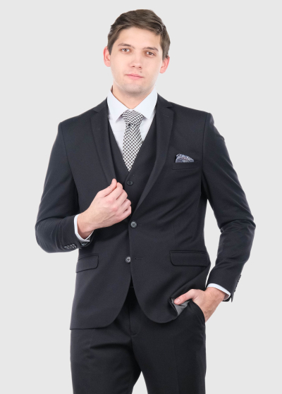 Eliy Slim Fit black men's suit