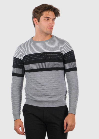 Eshan grey men's sweater