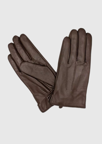 Germano brown leather mens gloves