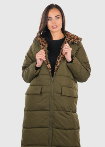 Gayane khaki women's double sided jacket