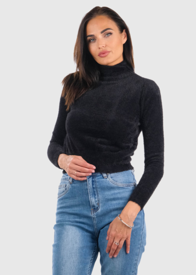 Hermine black turtleneck