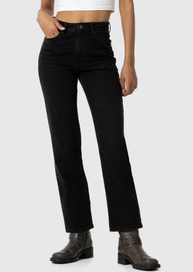 Black women's high-rise jeans