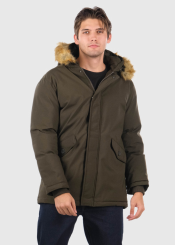 Estevan khaki men's parka