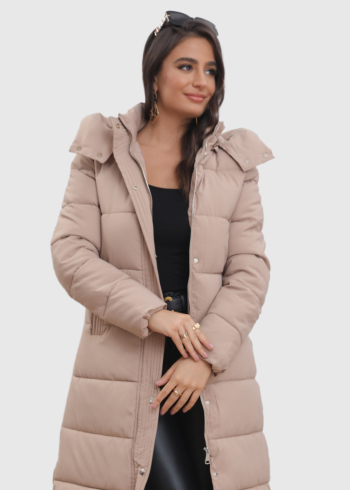 Inaya бежевая длинная куртка