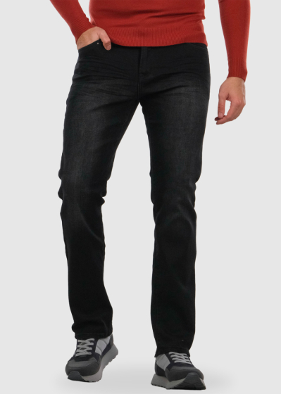 Regular Fit black mens jeans