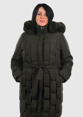 Janet Plus Size dark green elongated jacket