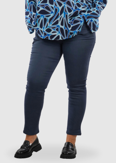 Jala Plus Size blue pants with insulation