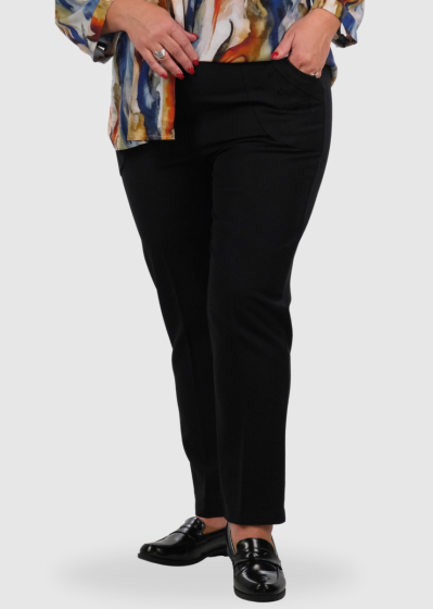 Jolina Classic Plus Size black pants