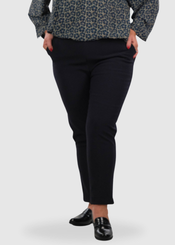 Jamelia Plus Size dark blue women's pants with insulation