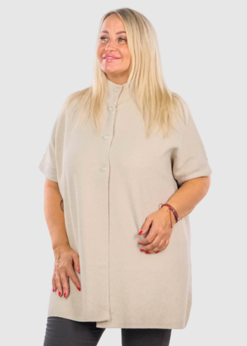 Jane Plus Size beige cardigan