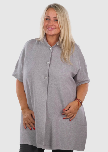 Jane Lielo izmēru pelēks kardigans