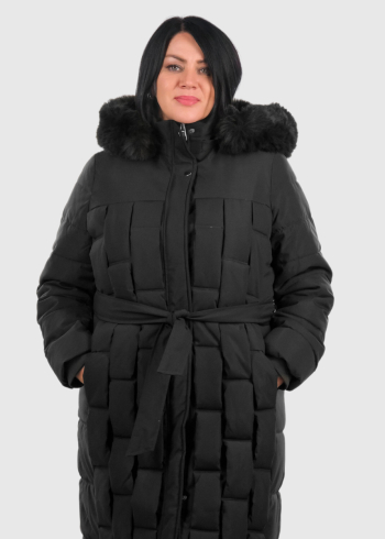 Janet Plus Size black elongated jacket