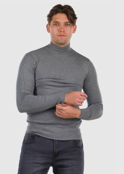 Gildas grey high neck sweater