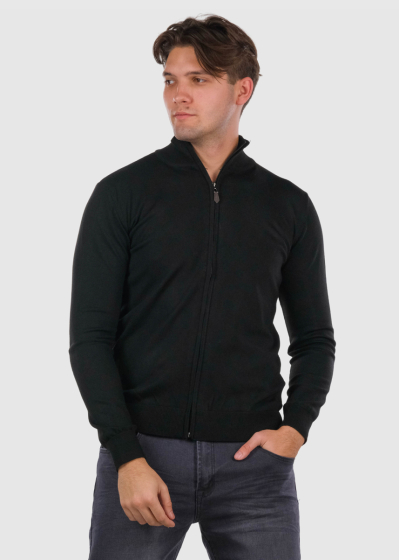 Garman black zipped sweater