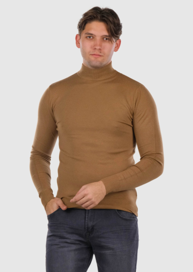 Gildas brown high neck sweater