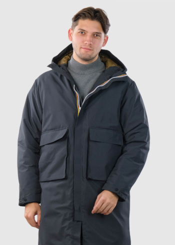 Lotem grey men's long jacket